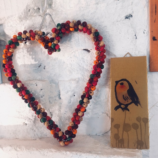 Herz aus Holzperlen – smillas.de